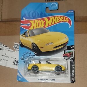 Yellow Hot Wheels Sports Car Toy